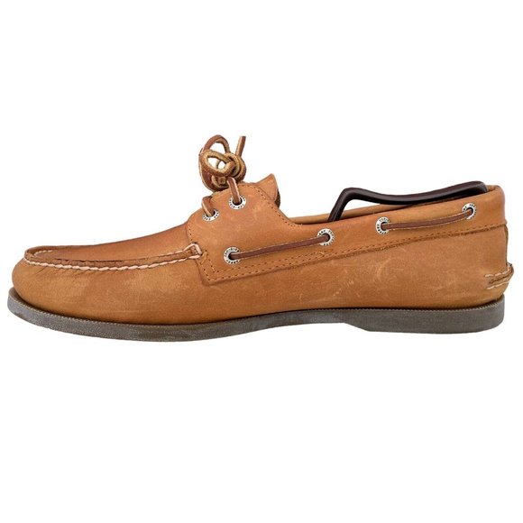Sperry Top Sider Authentic Original 2 Eye Boat Deck Shoe Brown Leather Mens 12M - Picture 3 of 8